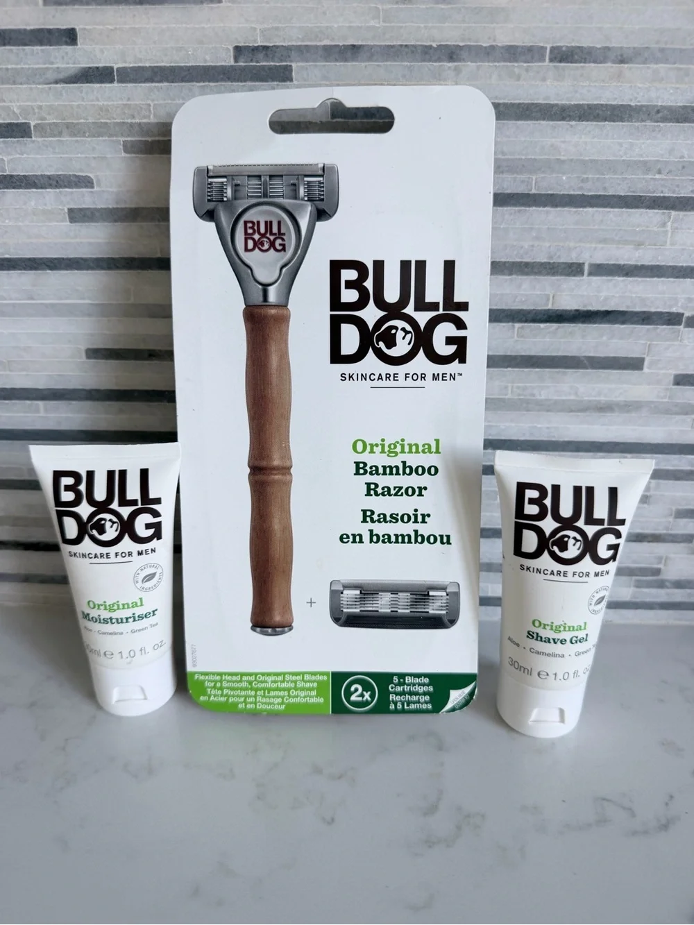Original Bamboo Razor Kit with White Shave Gel & Moisturiser